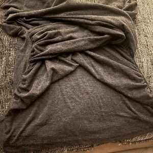 Dark Gray Ruched tank top